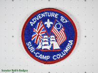 1987 - 5th British Columbia & Yukon Jamboree - Sub-camp Columbia [BC JAMB 05-1a]